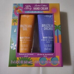Brazilian Sol & Brazilian Orchid Hand Cream Duo - Orange & Purple